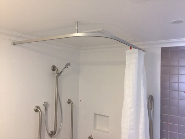 Alltrack Supplies Shower Rails And, Disabled Bathroom Shower Curtains